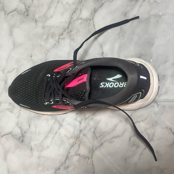 Brooks Ghost 14 Women’s Running Shoes Size 8.5 Black Pink Cushion Sneakers - Picture 7 of 12